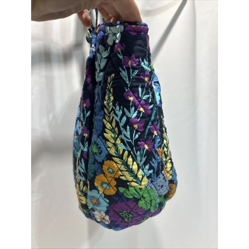 Vera Bradley Glenna Satchel Bag In Midnight Blues Pockets Shoulder Bag